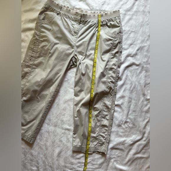 JM Collection Women's Pants Size 12 White Cotton Spandex Cropped. Capri - Picture 12 of 14